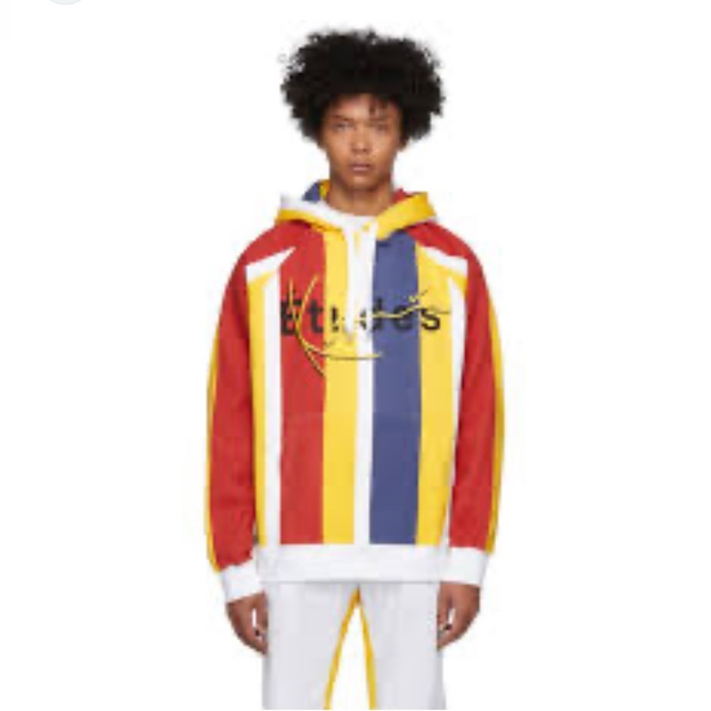 Etudes Colorful Striped Hoodie.  Size-Medium